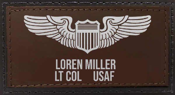 A2 Leather Jacket Name Tag <leather jacket patches><name patch>MILLER