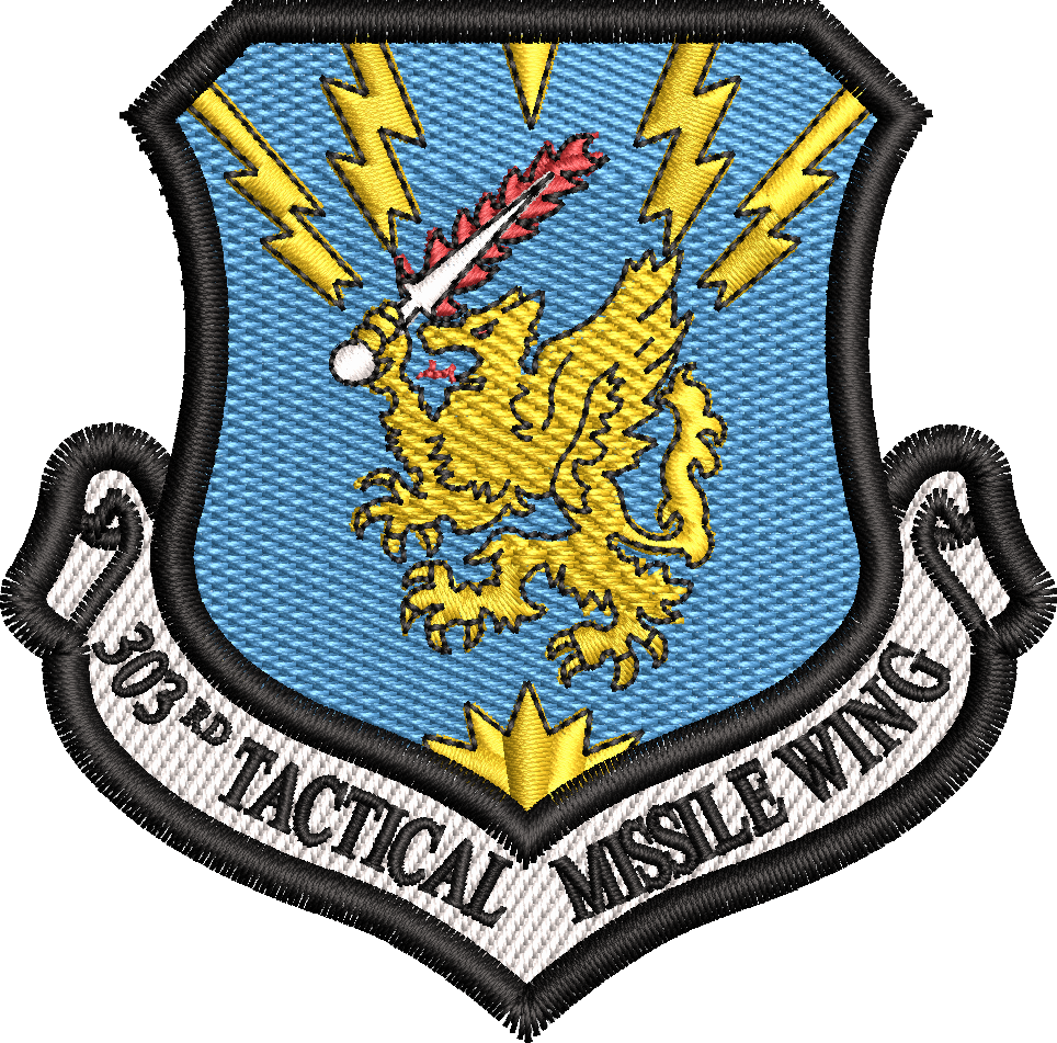 303rd TAC Fighter Squadron パッチ フレーム付き 303rd Tactical Missile Wing