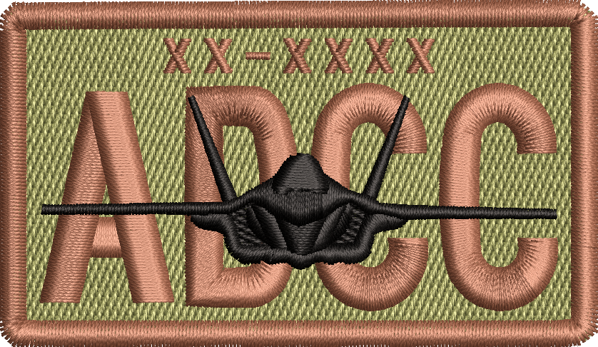 ADCC - Duty Identifier Patch with F-35 *Custom Tail Numbers*