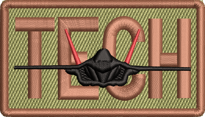 TECH (Red Tail) - Duty Identifier Patch with F-35
