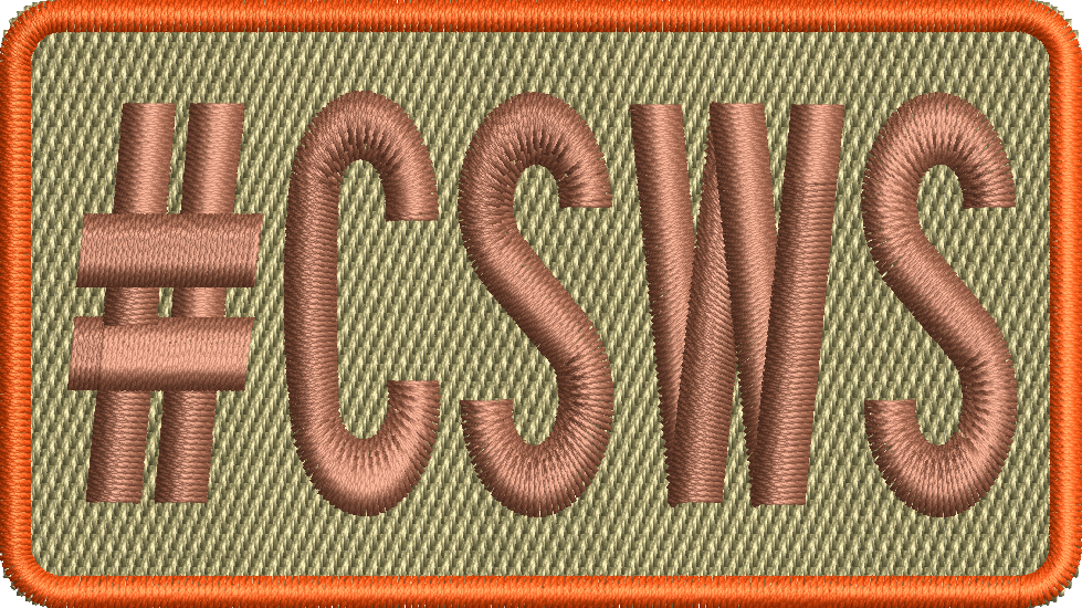 #CSWS - Duty Identifier Patch *ORANGE Border*