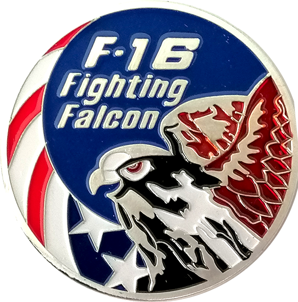 F-16 Fighting Falcon Color - Coin