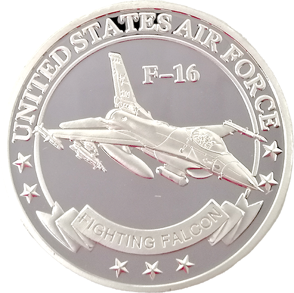 F-16 Fighting Falcon Color - Coin