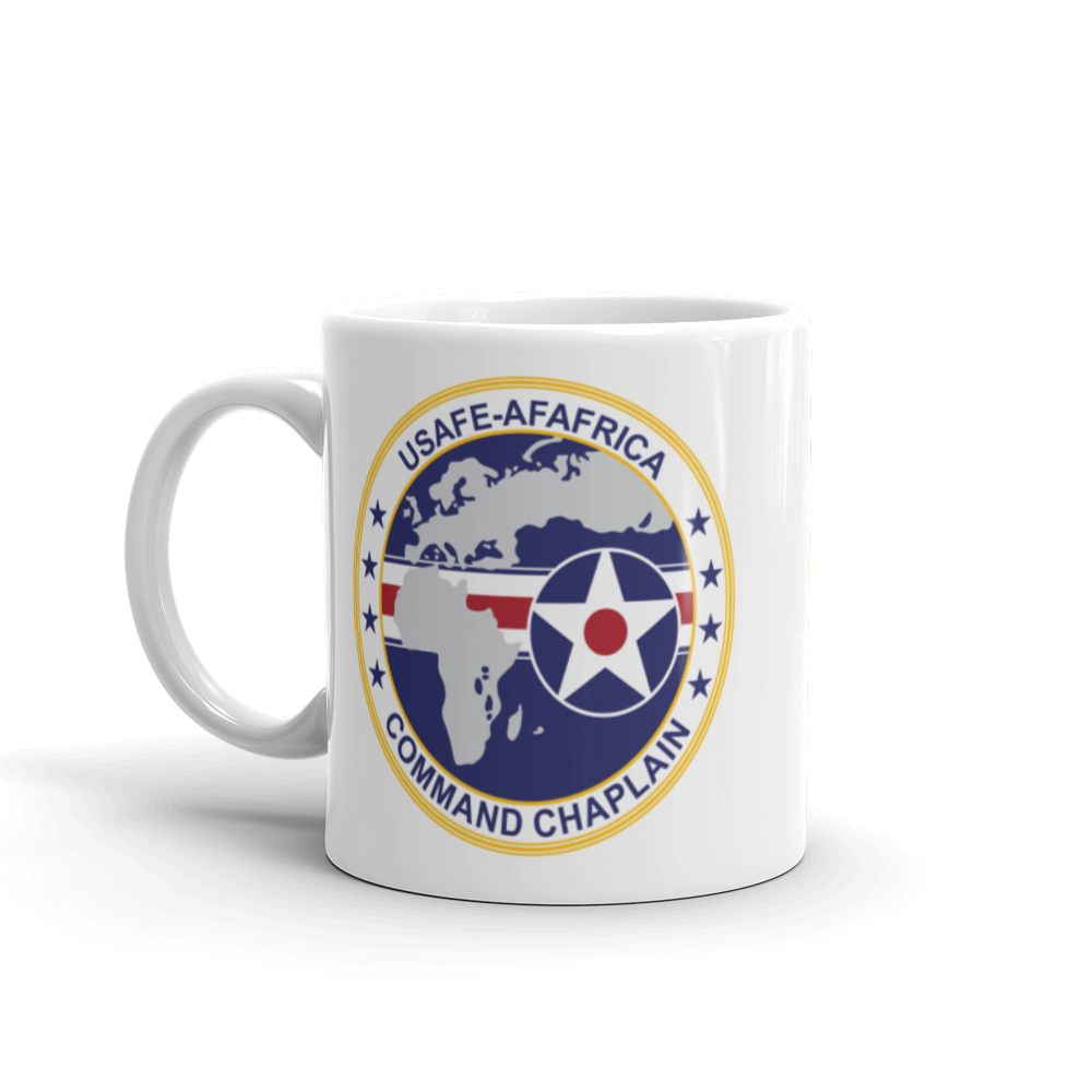 USAFE - AFAFRICA Command Chaplain - White glossy mug