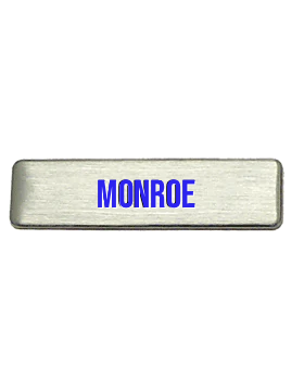 United States Air Force Metal Name Tag (engraved)-Monroe