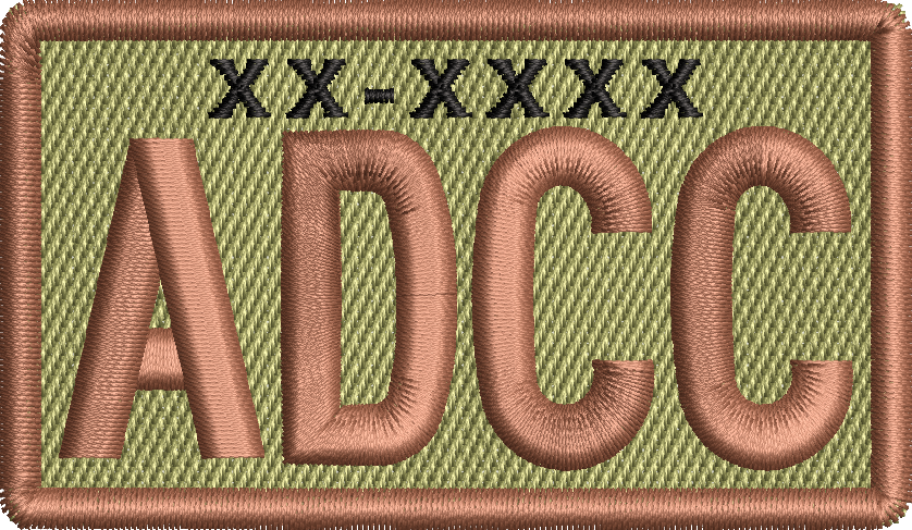 ADCC - Duty Identifier Patch *Custom Tail Numbers*