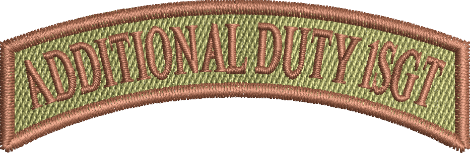 Air Force Rocker Tab ADDITIONAL DUTY 1SGT - Rocker Tab