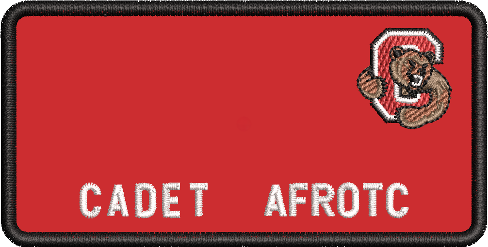 AFROTC Cornell Cadet - Flight Suit Name Tag