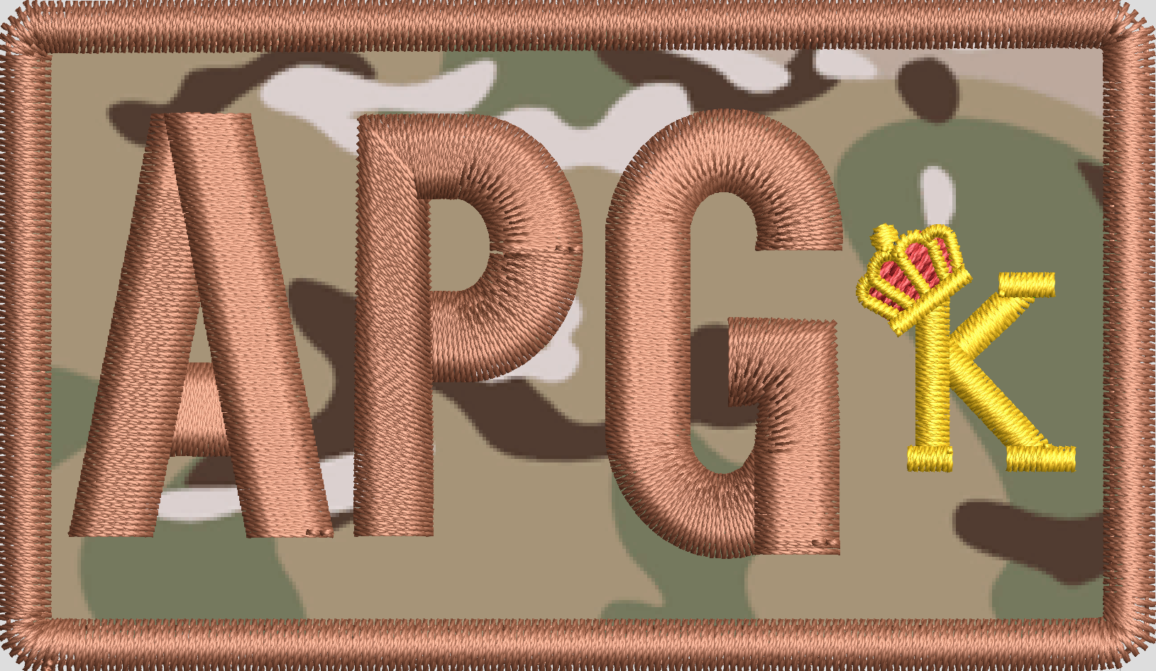 APG - Combat King - Duty Identifier Patch on OCP Fabric