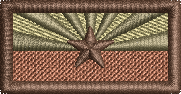 Arizona Flag - Brown - Pen Tab