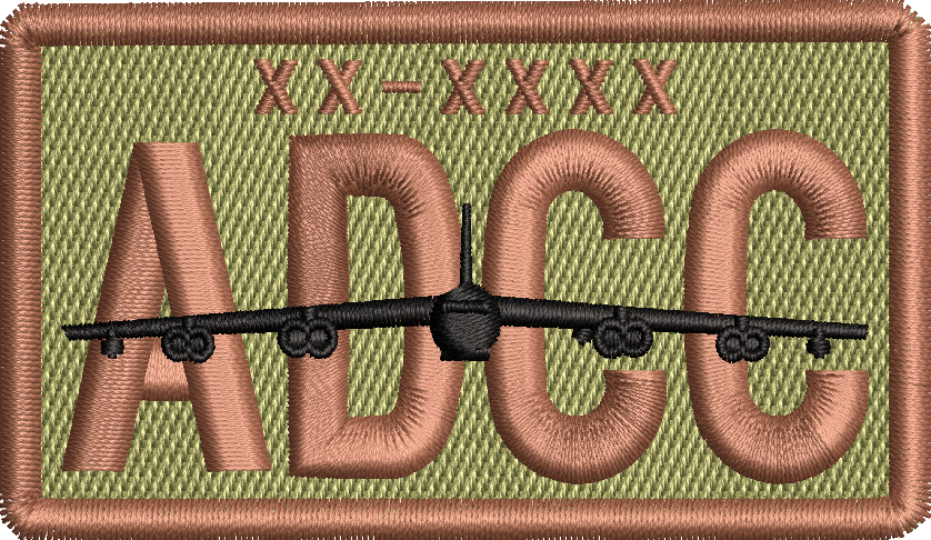 ADCC - Duty Identifier Patch with B-52 *Custom Tail Numbers*