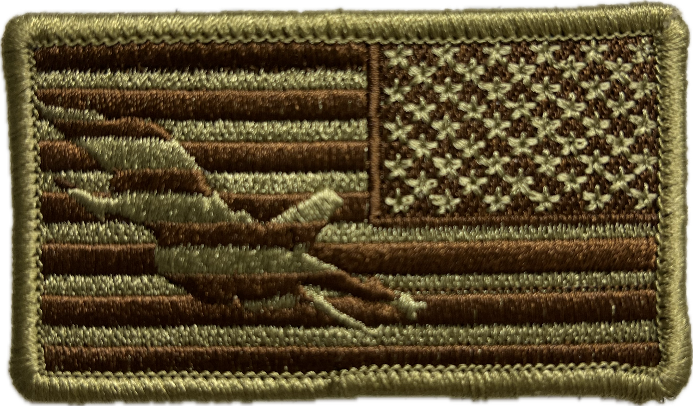 F-16 Spice Brown Reversed American Flag