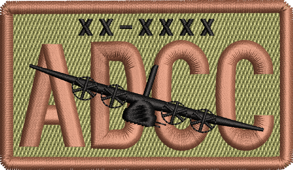ADCC Duty Identifier Patch with C130 (Banked) *Custom Tail Numbers*