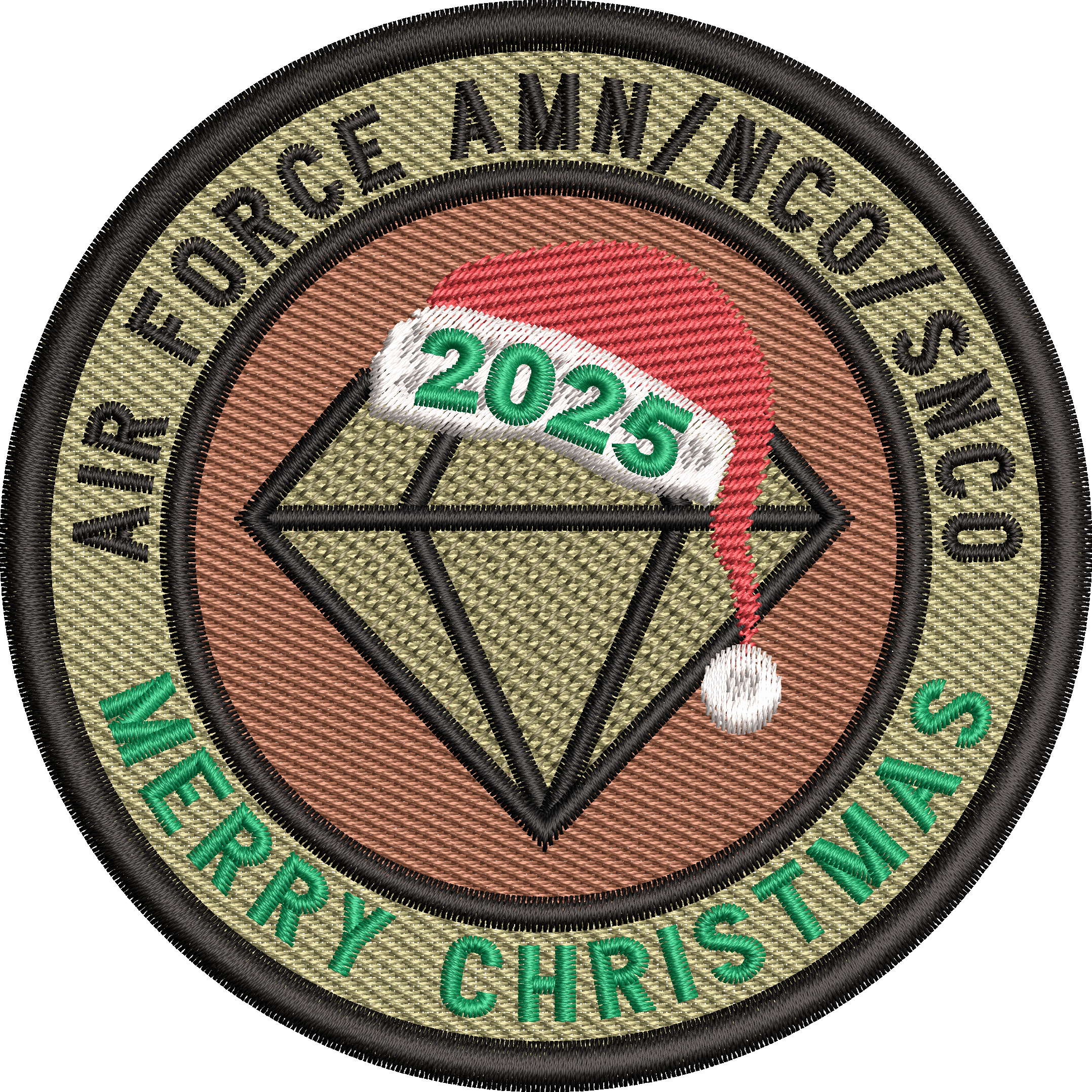AIR FORCE AMN/NCO/SNCO -Christmas - Patch - 2025