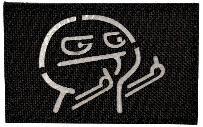 Double Middle Finger - Reflective Patch