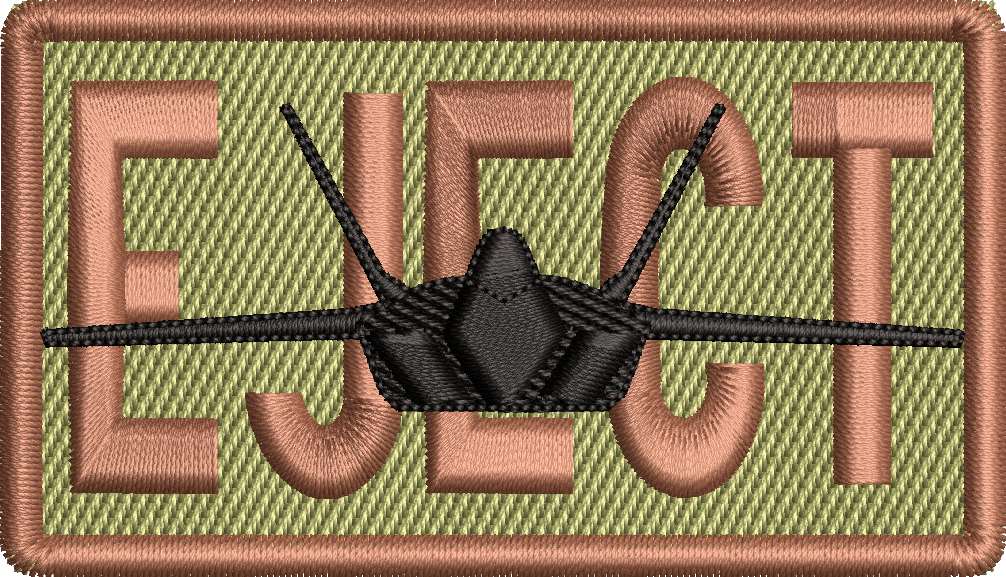 EJECT - Duty Identifier Patch with F-22