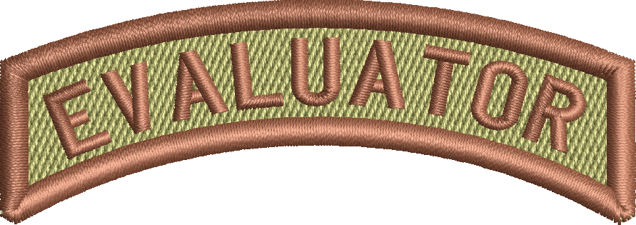 EVALUATOR - Rocker Tab - Spice Brown Border