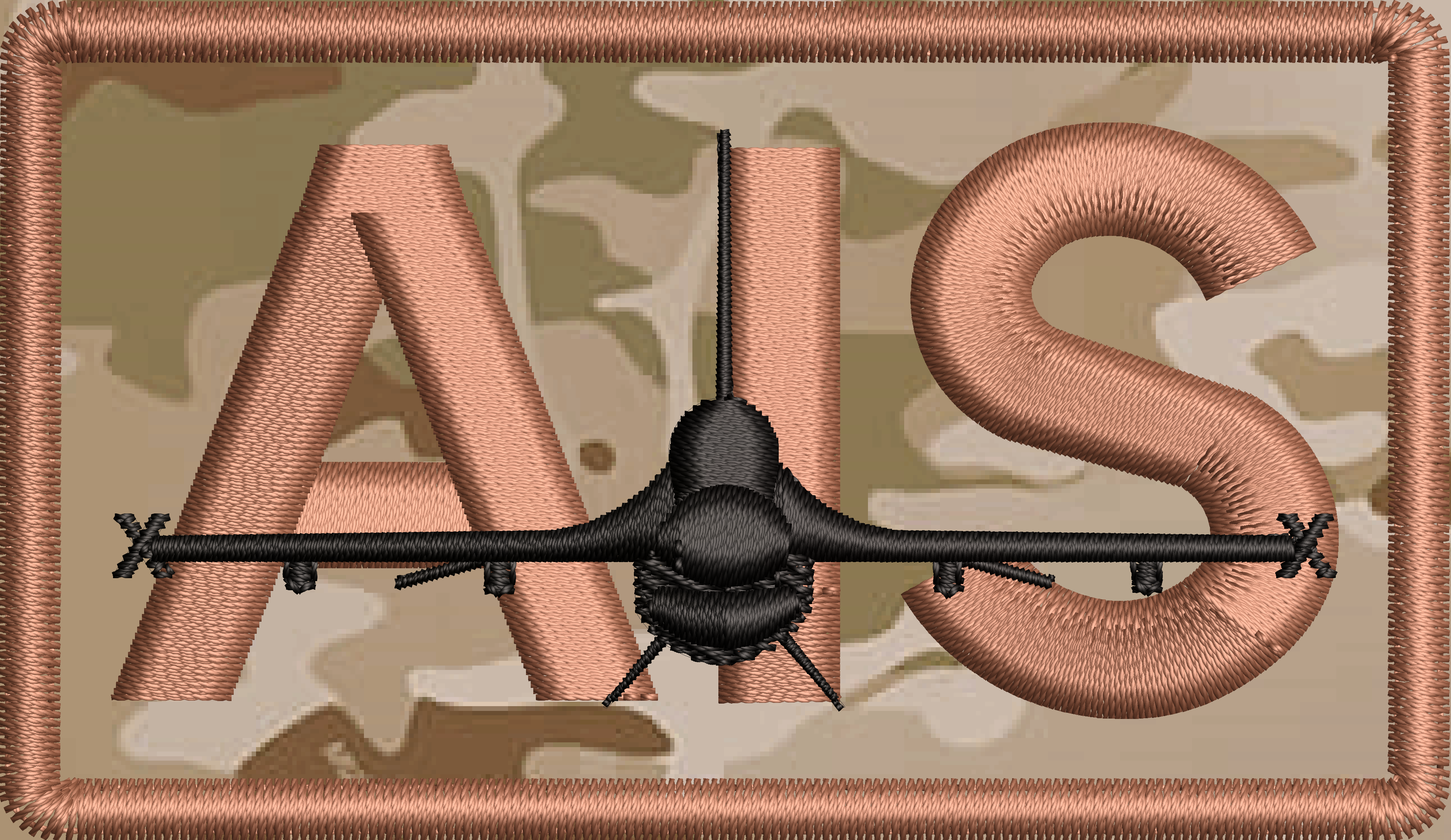 AIS - Duty Identifier Patch on OCP Fabric with F-16