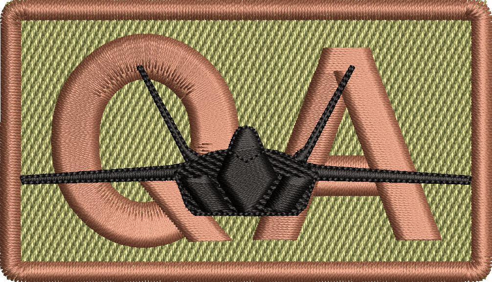 QA - Duty Identifier Patch with F-22