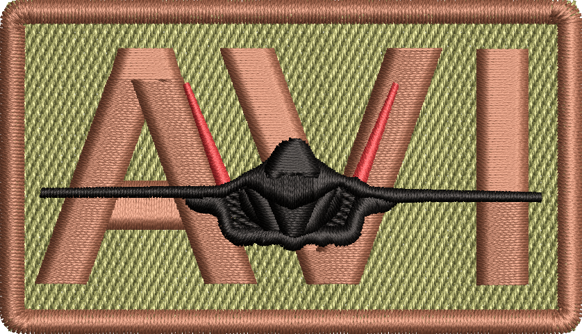 AVI (Red Tail) - Duty Identifier Patch with F-35