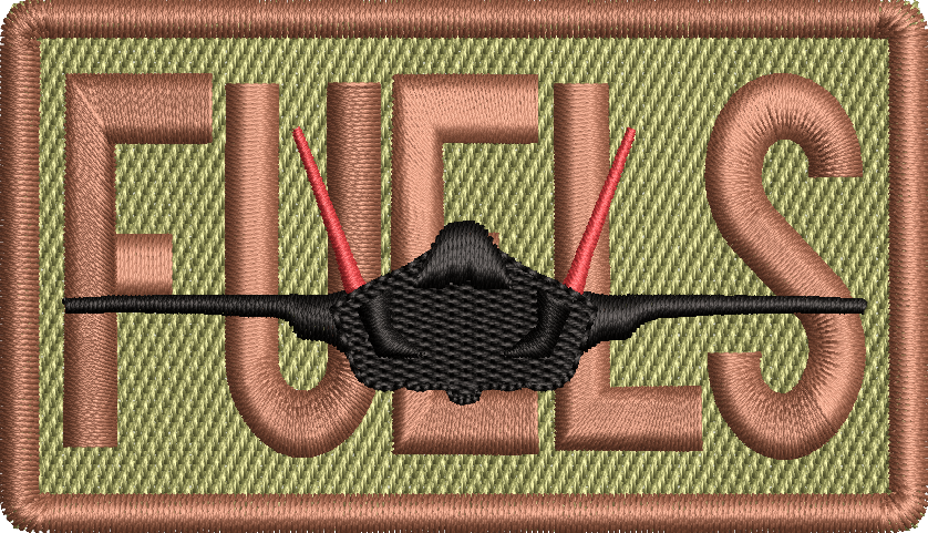 FUELS (Red Tail) - Duty Identifier Patch with F-35