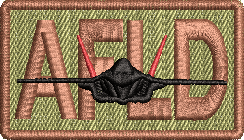 AFLD (Red Tail) - Duty Identifier Patch with F-35