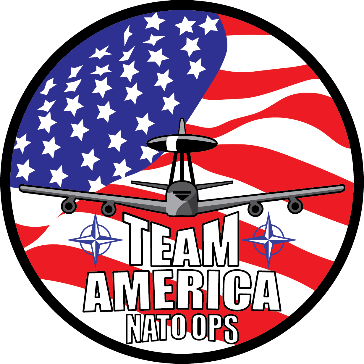 Team America NATO OPS - Woven Patch