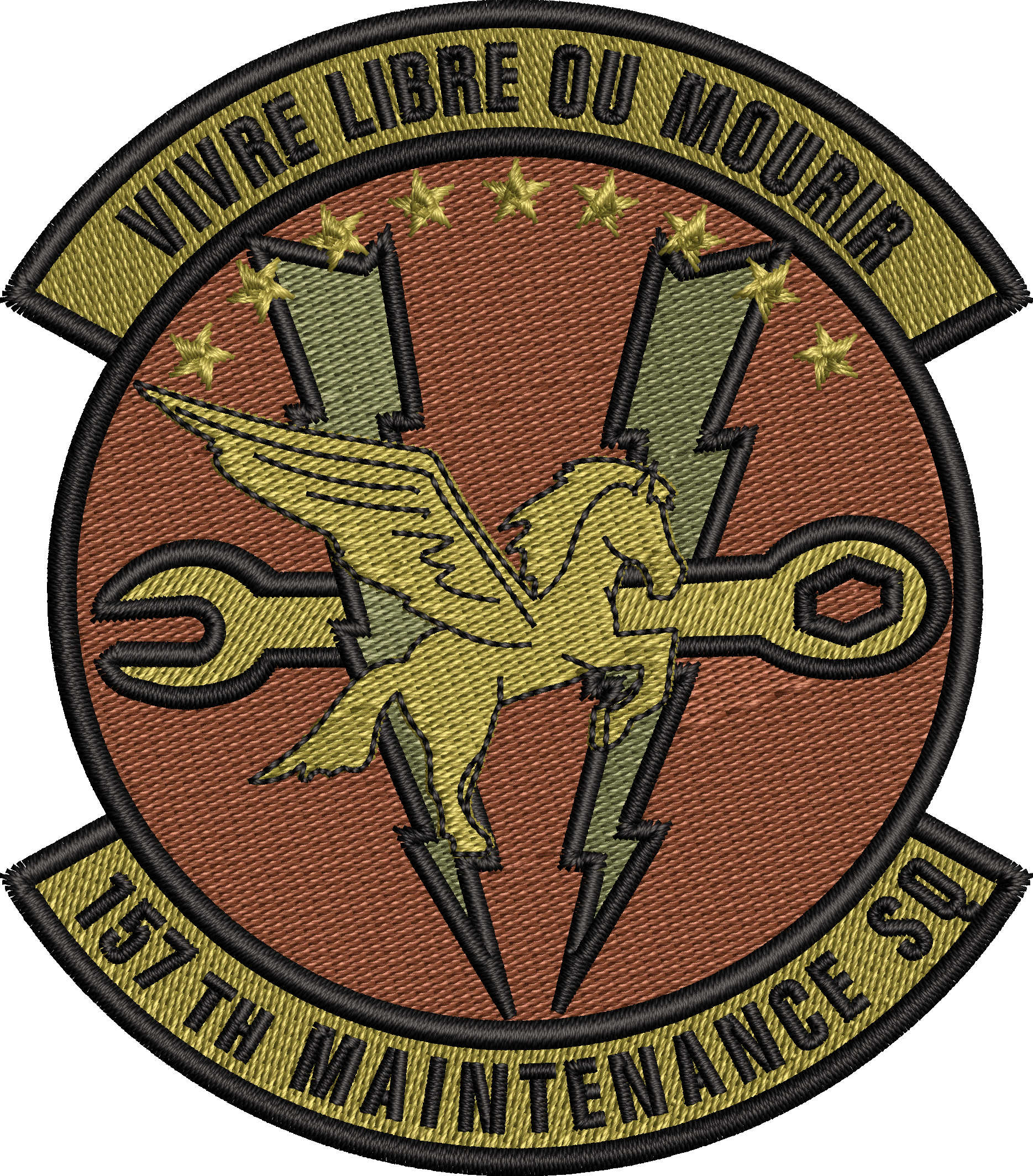 157th Maintenance SQ patch - OCP (REAPER RED)