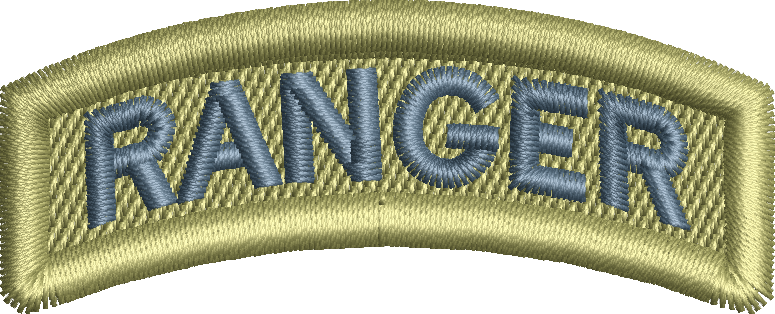 Air Force Rocker Tab RANGER- Rocker Tab **SPACE BLUE
