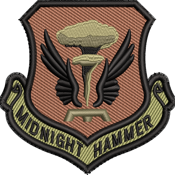 USAF 1st ACCS ナイトウォッチ　パッチ MIDNIGHT HAMMER (Whiteman AFB) OCP
