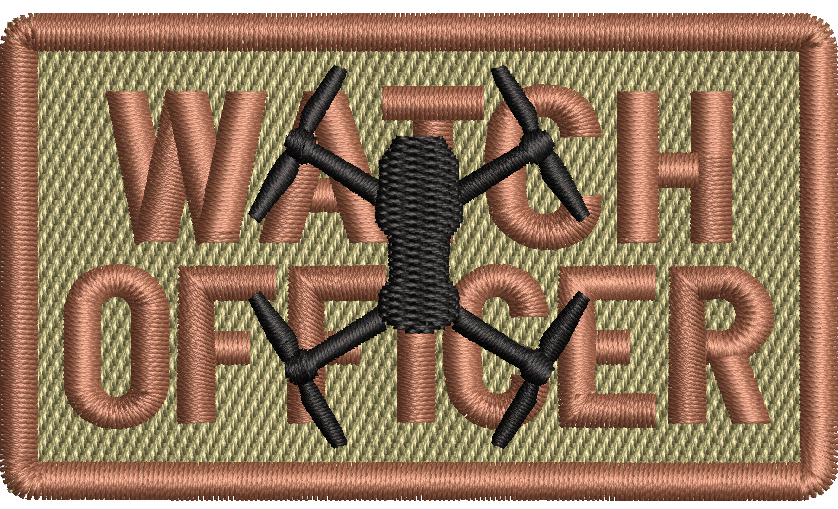 WATCH OFFICER - Duty Identifier Patch with Quadcopter