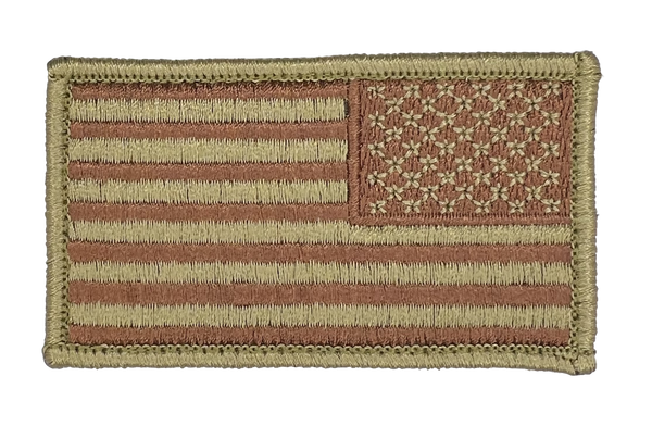 Spice Brown Reversed American Flag