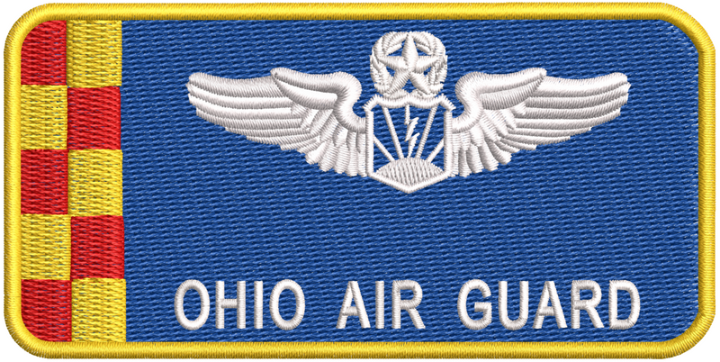 Ohio Air Guard Blue RPA Name Tag - Reaper Patches