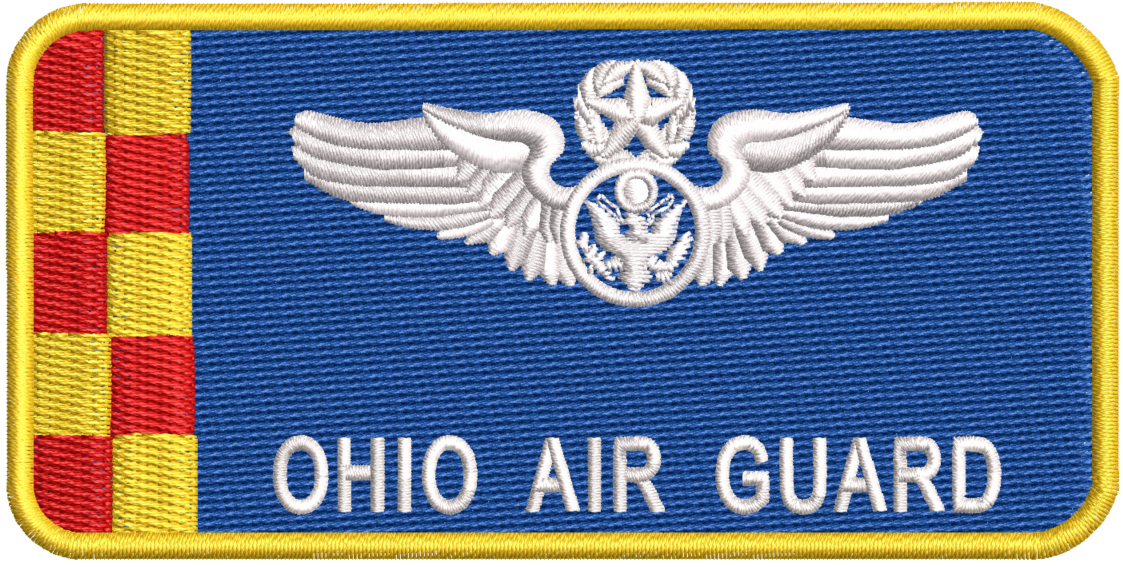 Ohio Air Guard Blue Sensor Name Tag - Reaper Patches