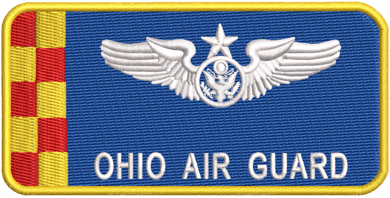 Ohio Air Guard Blue Sensor Name Tag - Reaper Patches