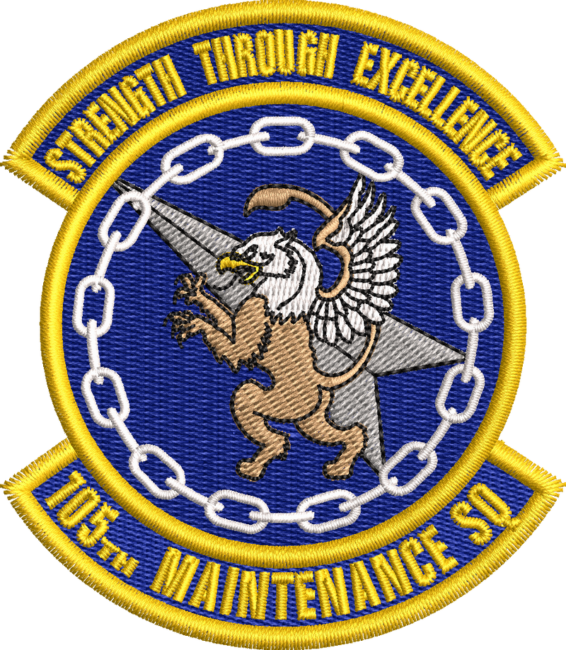 105th Maintenance SQ - Strength Through Excellence - COLOR