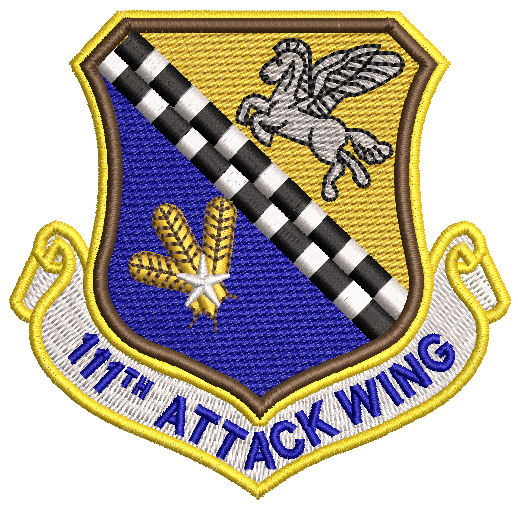 111th Attack Wing - Reaper Patches