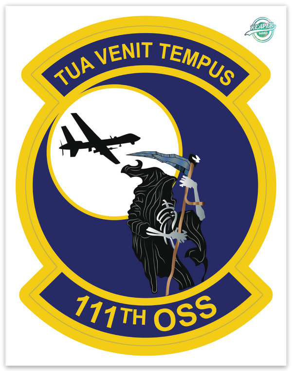 111th Operations Support Squadron - Zap - Reaper Patches