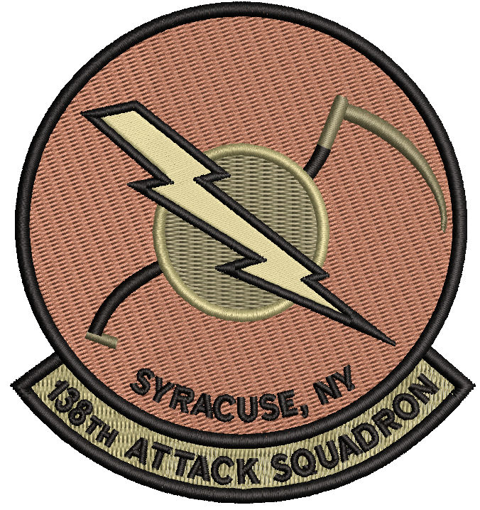 138th Attack Squadron Patch (NYANG) OCP (unofficial) - Reaper Patches