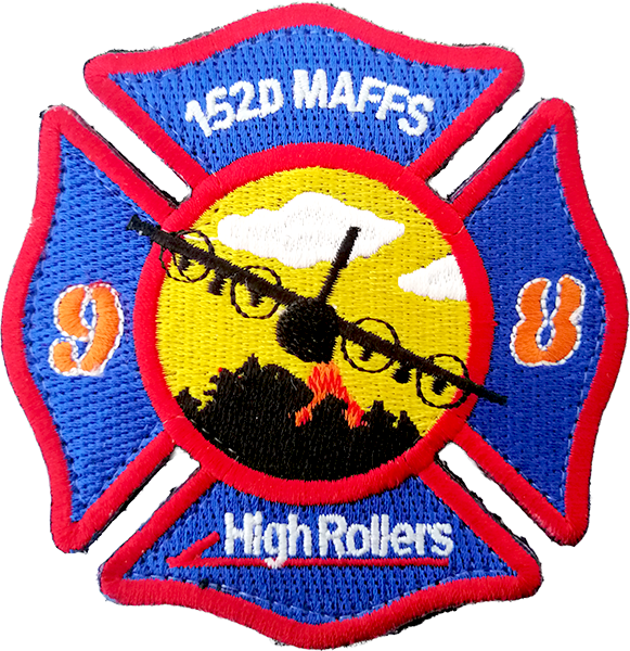 192nd Airlift Squadron 152D (MAFFS) Modular Airborne Fire Fighting System patch.