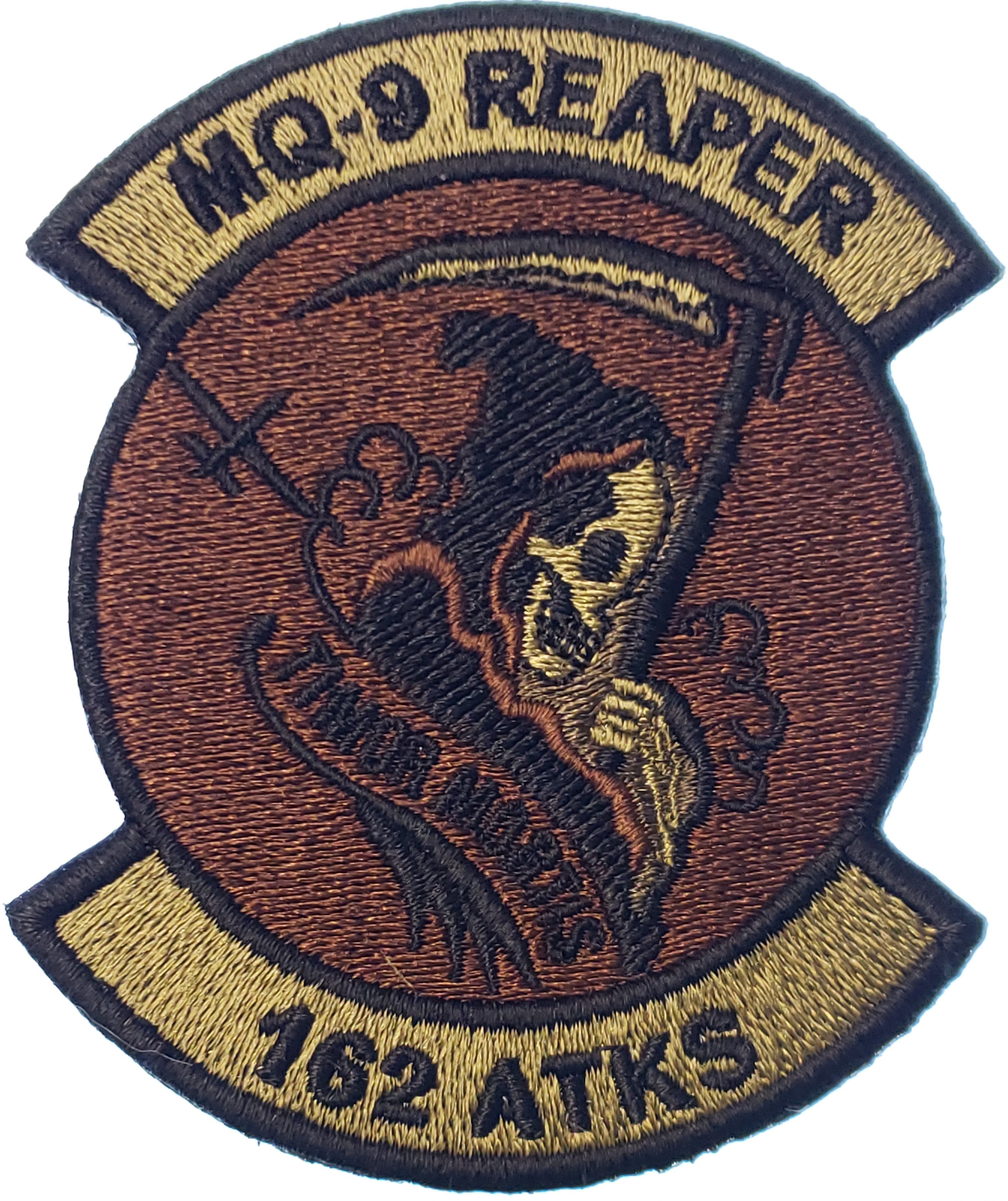 162nd Attack Squadron (ATKS) Patch -  TIMOR MORTIS OCP