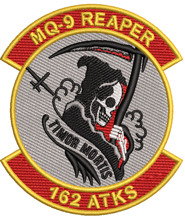 162nd Attack Squadron (ATKS) Patch -  TIMOR MORTIS