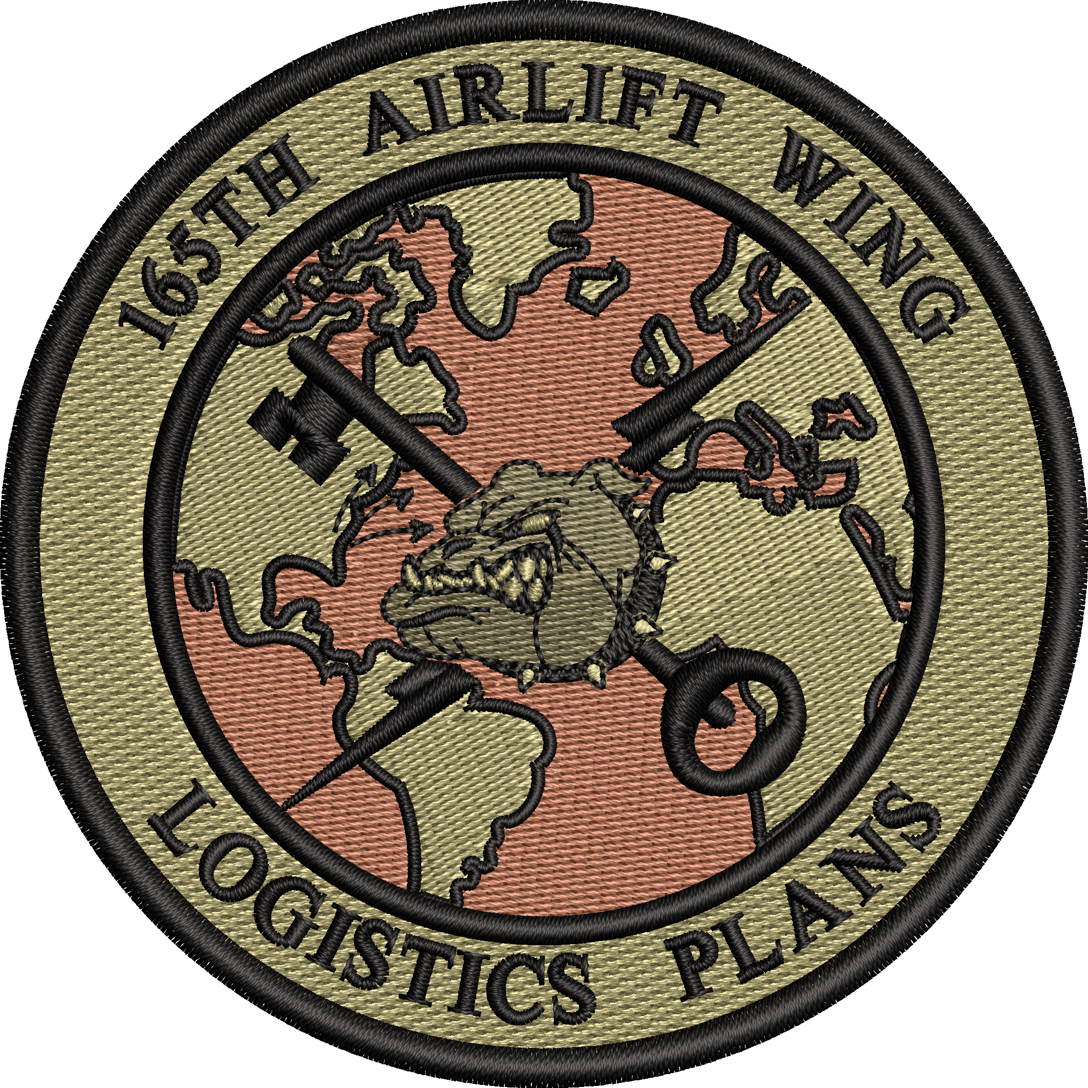 165th Airlift Wing - Logistics Plans - Patch OCP