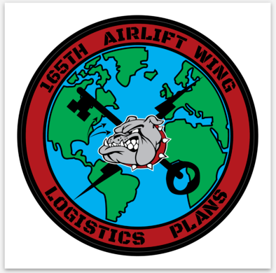 165th Airlift Wing - Logistics Plans -  (Sticker)