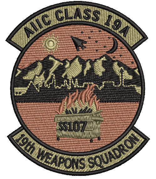 AIIC Class 19A- 19th Weapons Squadron -OCP - Reaper Patches
