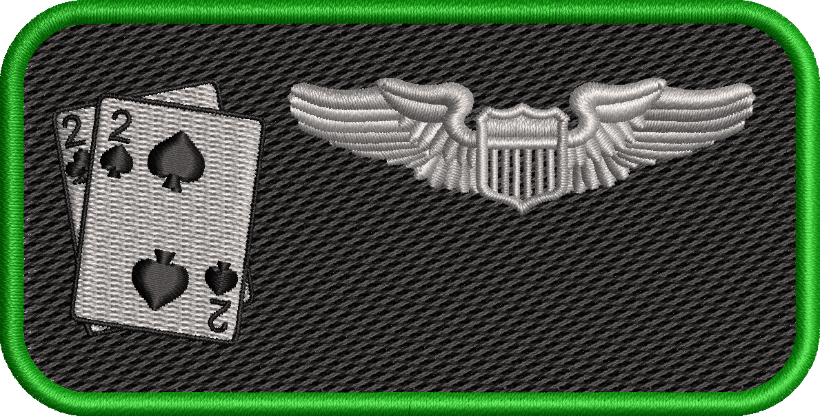 22nd ATKS-Friday Name Tag (Green & Gray)