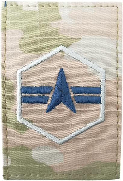 E-3 SPECIALIST- U.S. SPACE FORCE OCP RANK -- W/HOOK BACKING