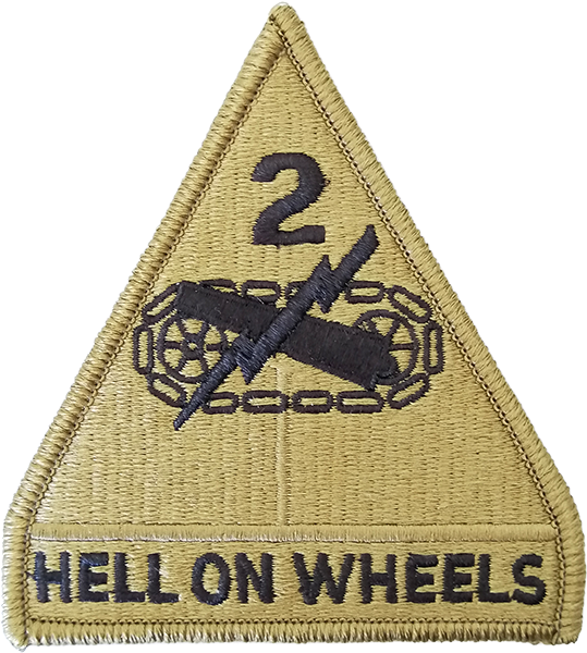 2nd Armor Division OCP Patch with Fastener
