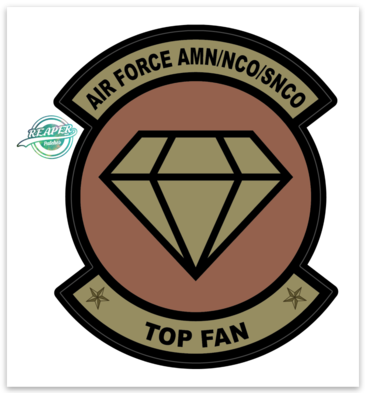 AIR FORCE AMN/NCO/SNCO TOP FAN- Sticker