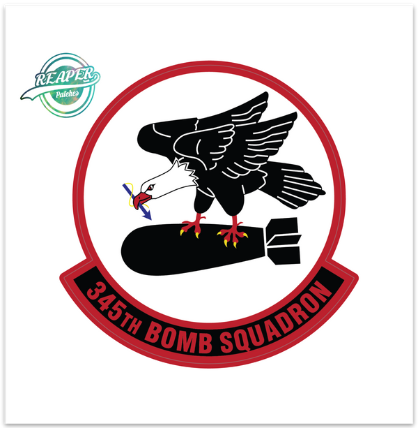 345th Bomb Squadron - Zap - Reaper Patches